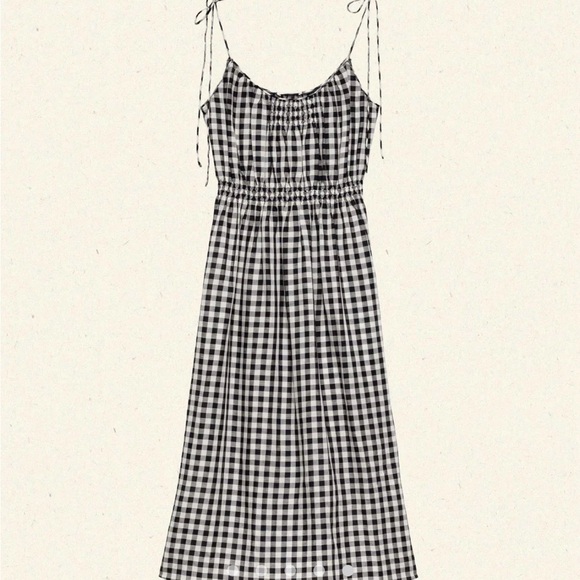 Doen Leslie Black and White Gingham Midi Dress - Picture 11 of 11